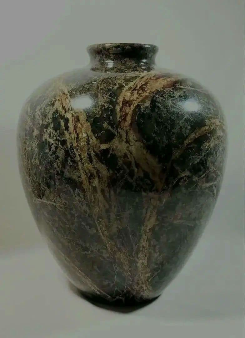 未使用 大理石調 テラゾ 壺 花瓶 フラワーベース インテリア 高級感