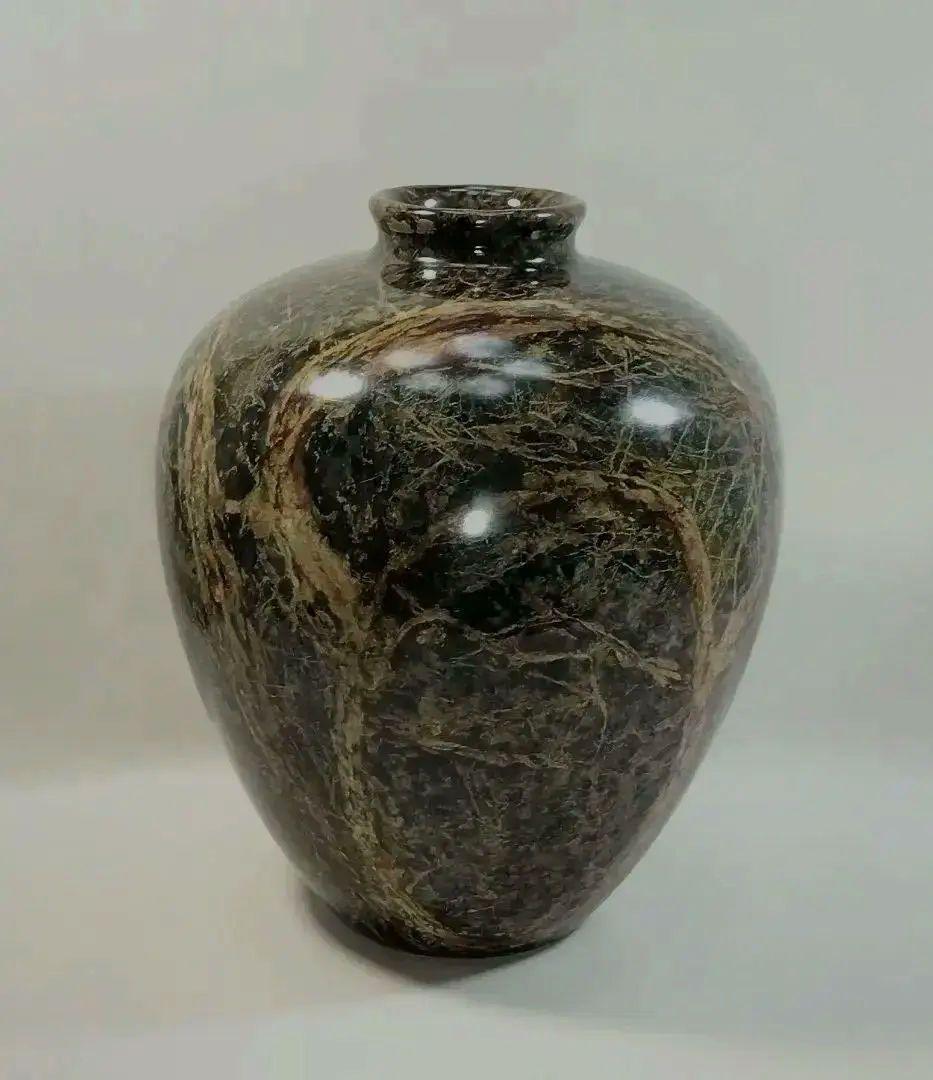 未使用 大理石調 テラゾ 壺 花瓶 フラワーベース インテリア 高級感