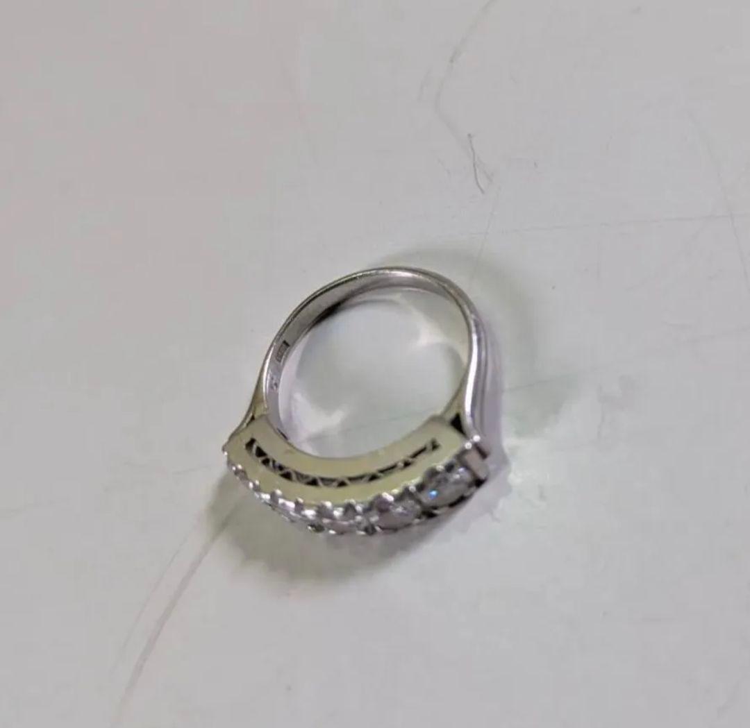 【国内鑑定済み】指輪　ヴィンテージ　ダイヤモンド　プラチナ　113