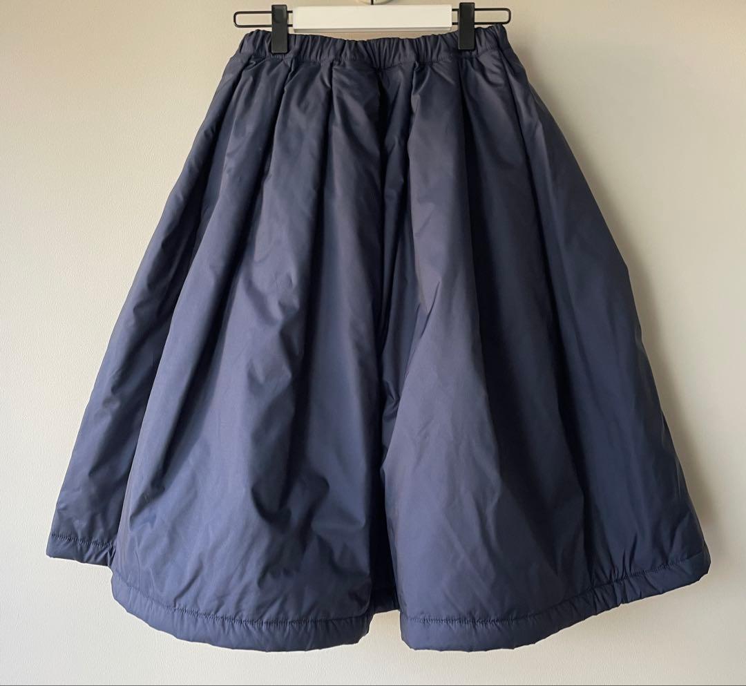コムデギャルソン　キルティングボリュームスカート　ネイビー