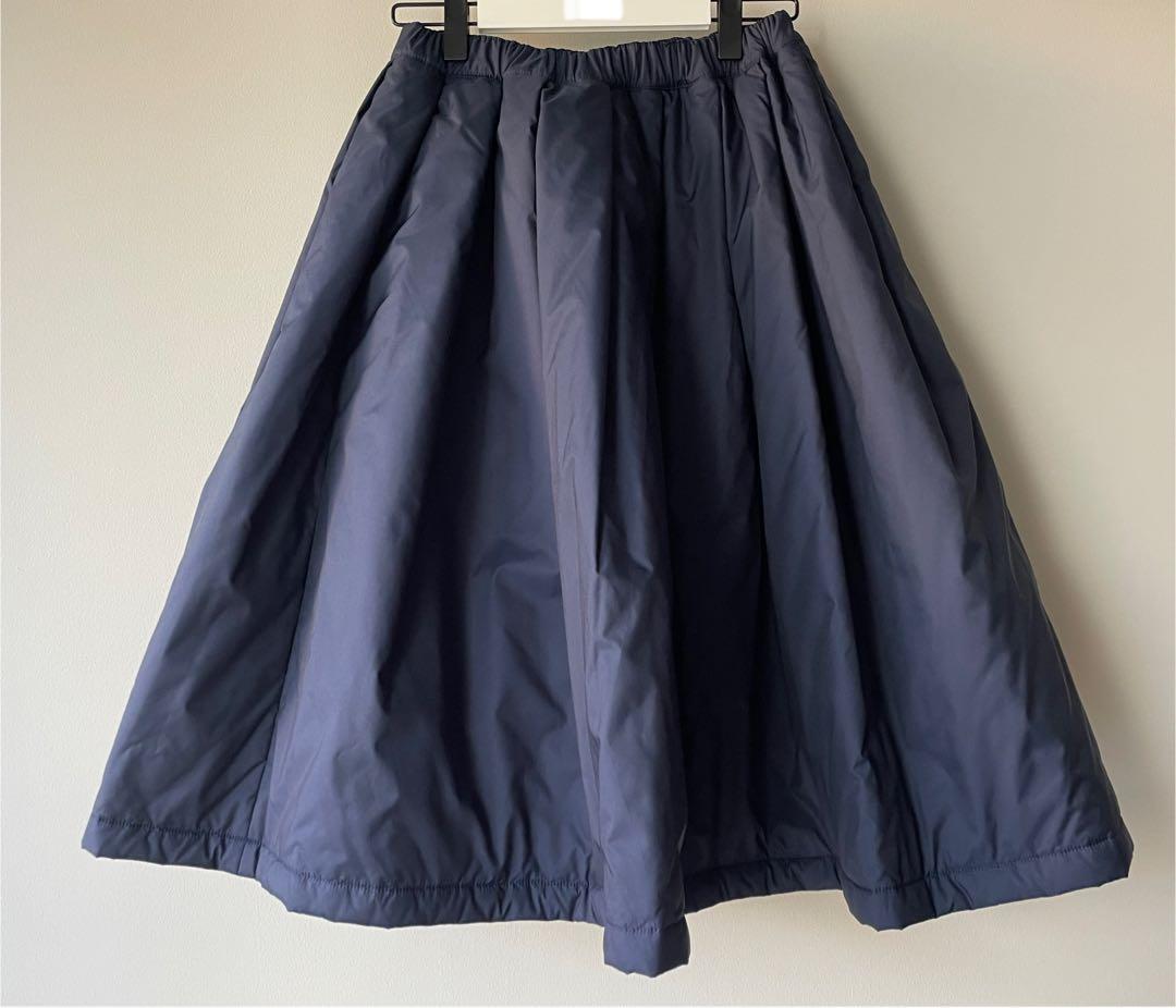 コムデギャルソン　キルティングボリュームスカート　ネイビー