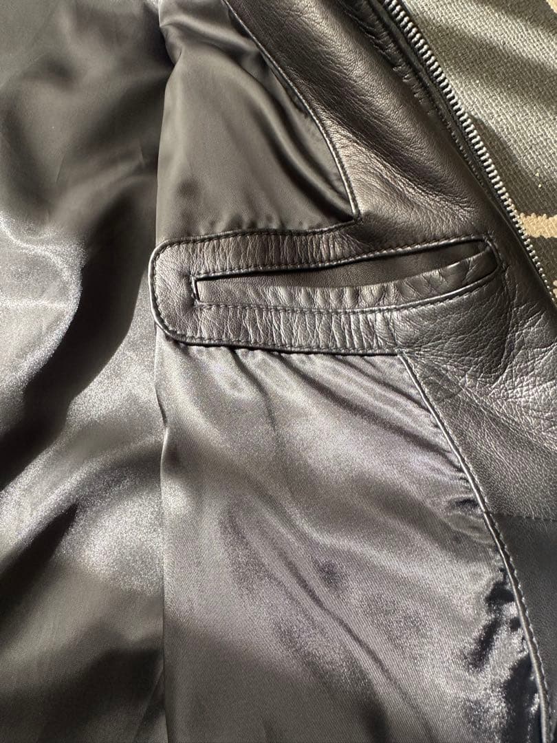 アダムエロペ　シープレザージャケット　メンズ