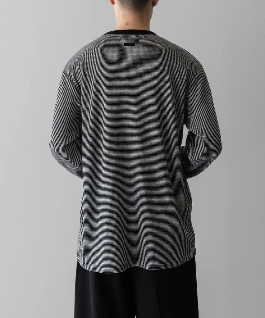 トップス Striped Wool Oversized Long Sleeve Tee S