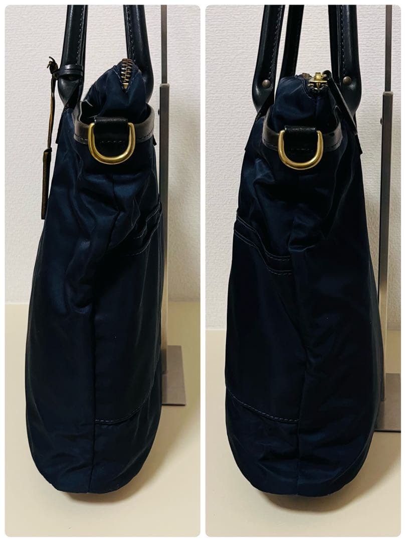 【美品】フェリージ Felisi トートバッグ　20-19 ネイビー