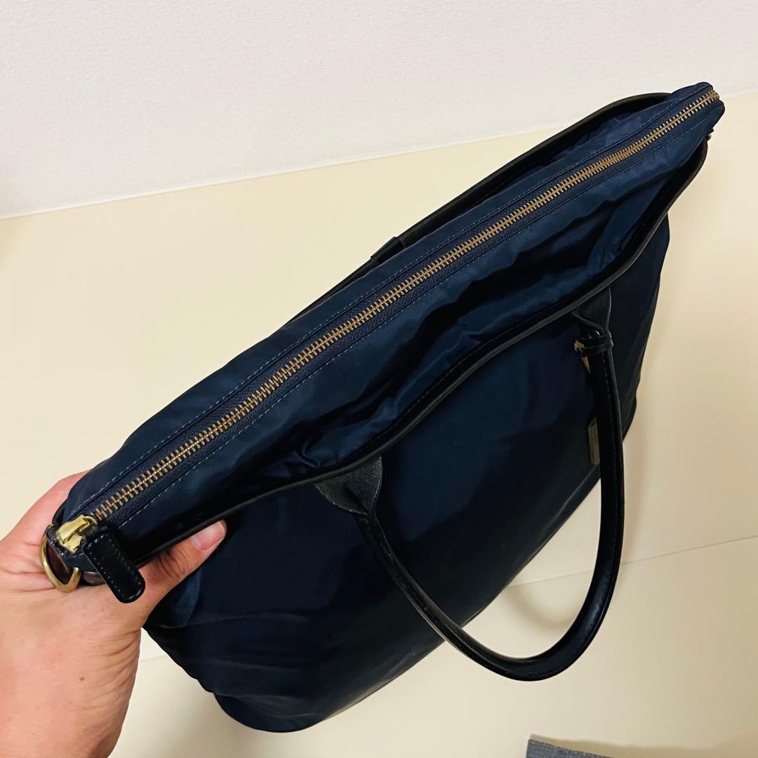 【美品】フェリージ Felisi トートバッグ　20-19 ネイビー
