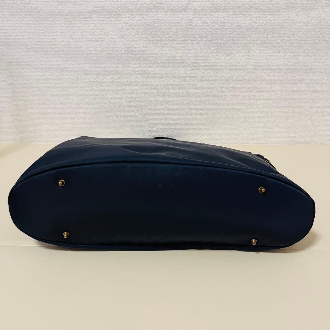 【美品】フェリージ Felisi トートバッグ　20-19 ネイビー