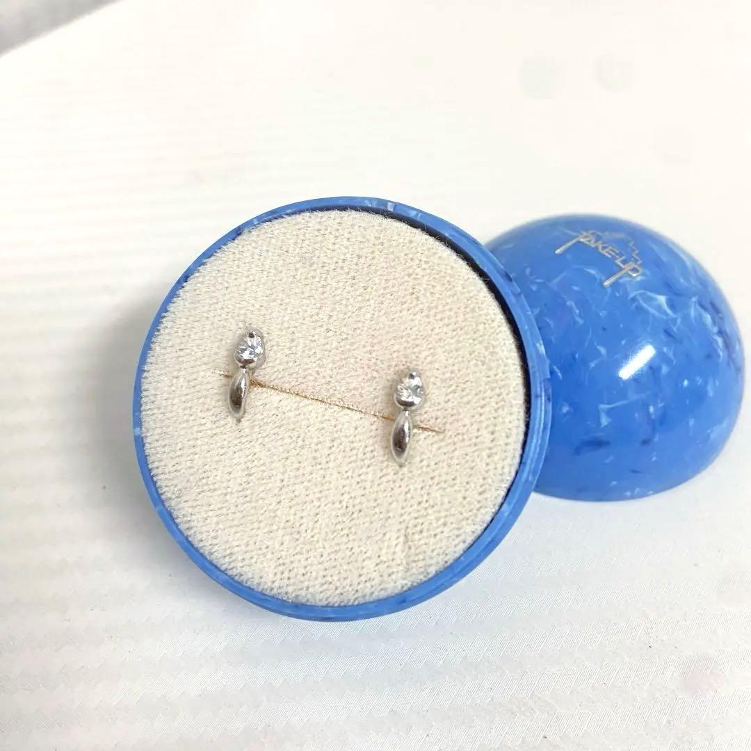 美品⭐️TAKE-UP テイクアップ　プラチナ　ダイアモンド　ピアス