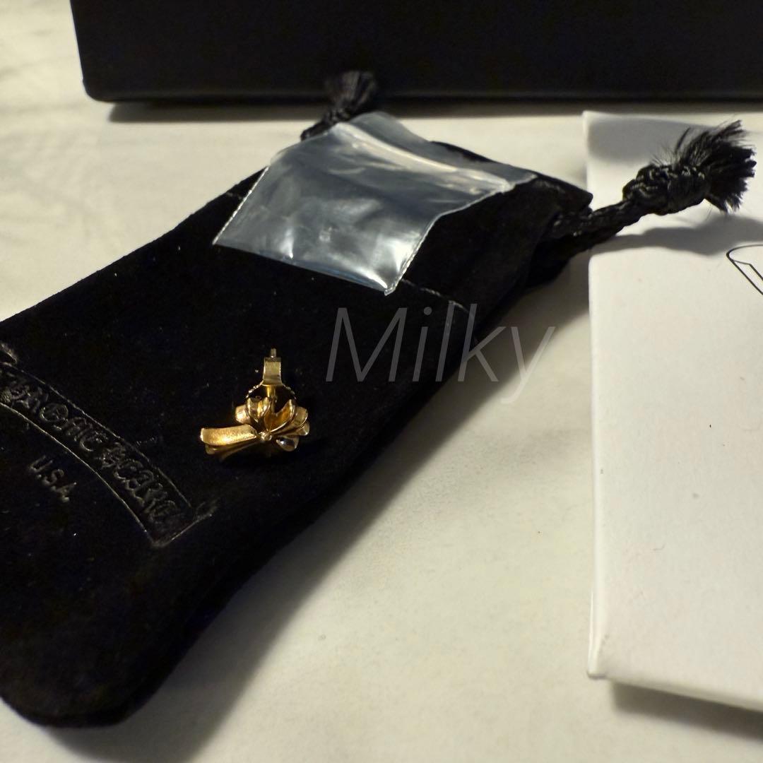 ハイ　【正規店購入】クロムハーツ CHクロスベビーファットスタッドピアス