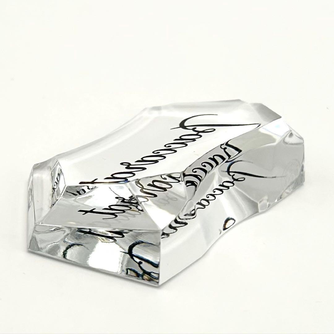 【極上美品】バカラ ロゴ ディスプレイスタンド 非売品 限定 クリスタルガラス