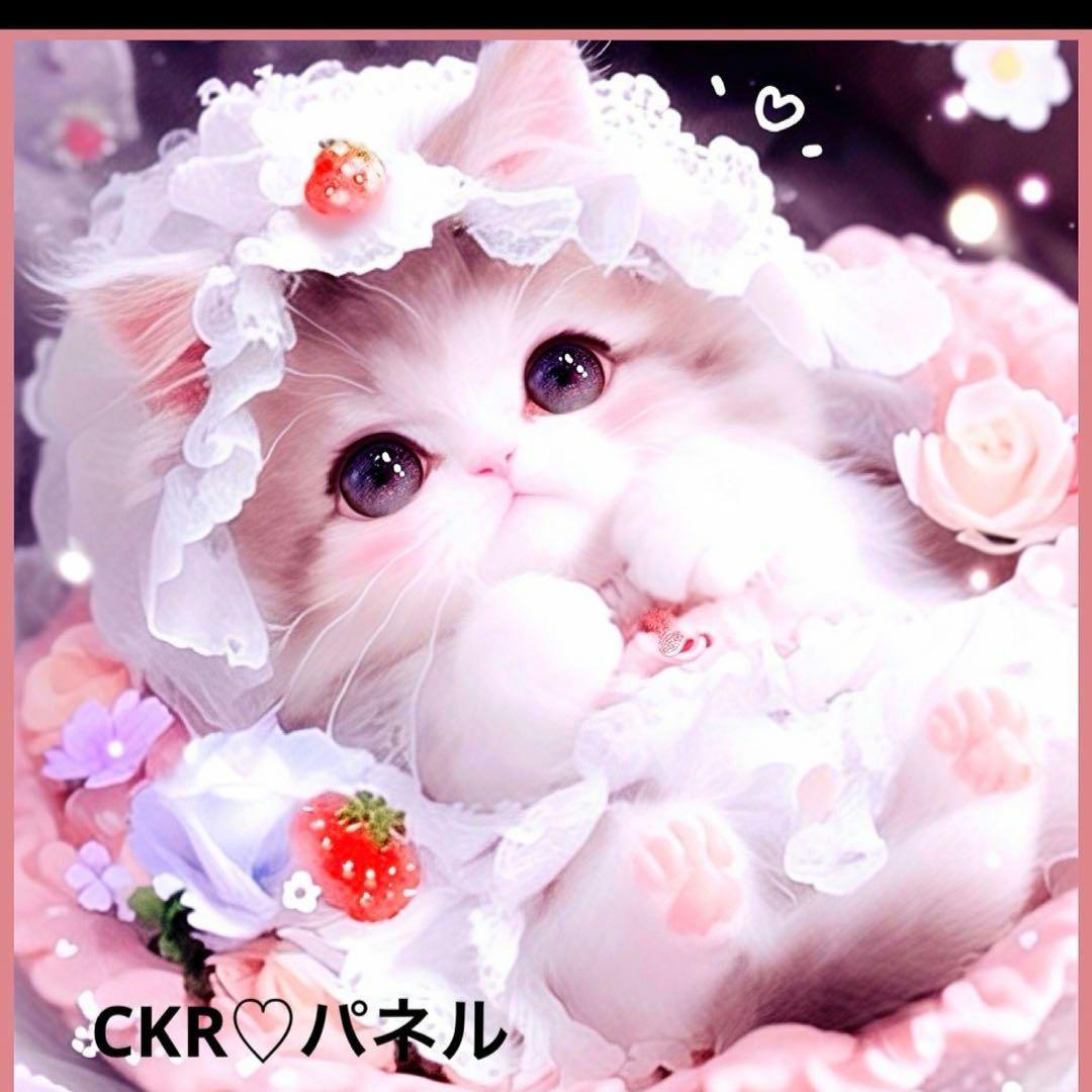 美しい女性パネル生地　ハンドメイド