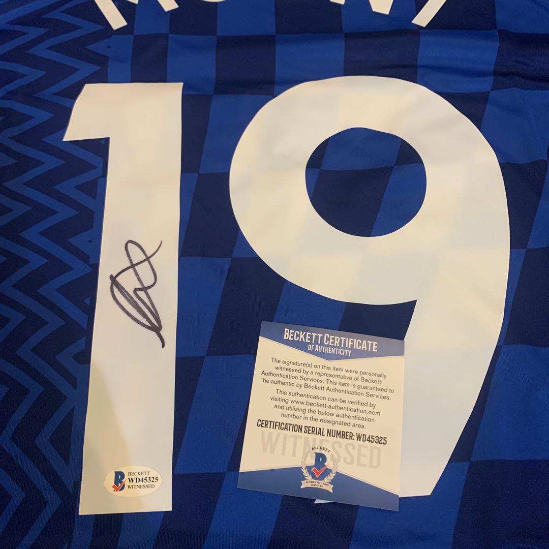 BECKETT社鑑定済 直筆サイン入りユニフォーム マウント チェルシー