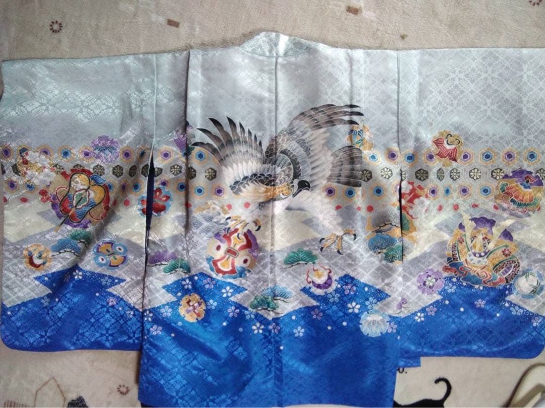 男の子用・3歳向け・化繊・袴とお着物のセット