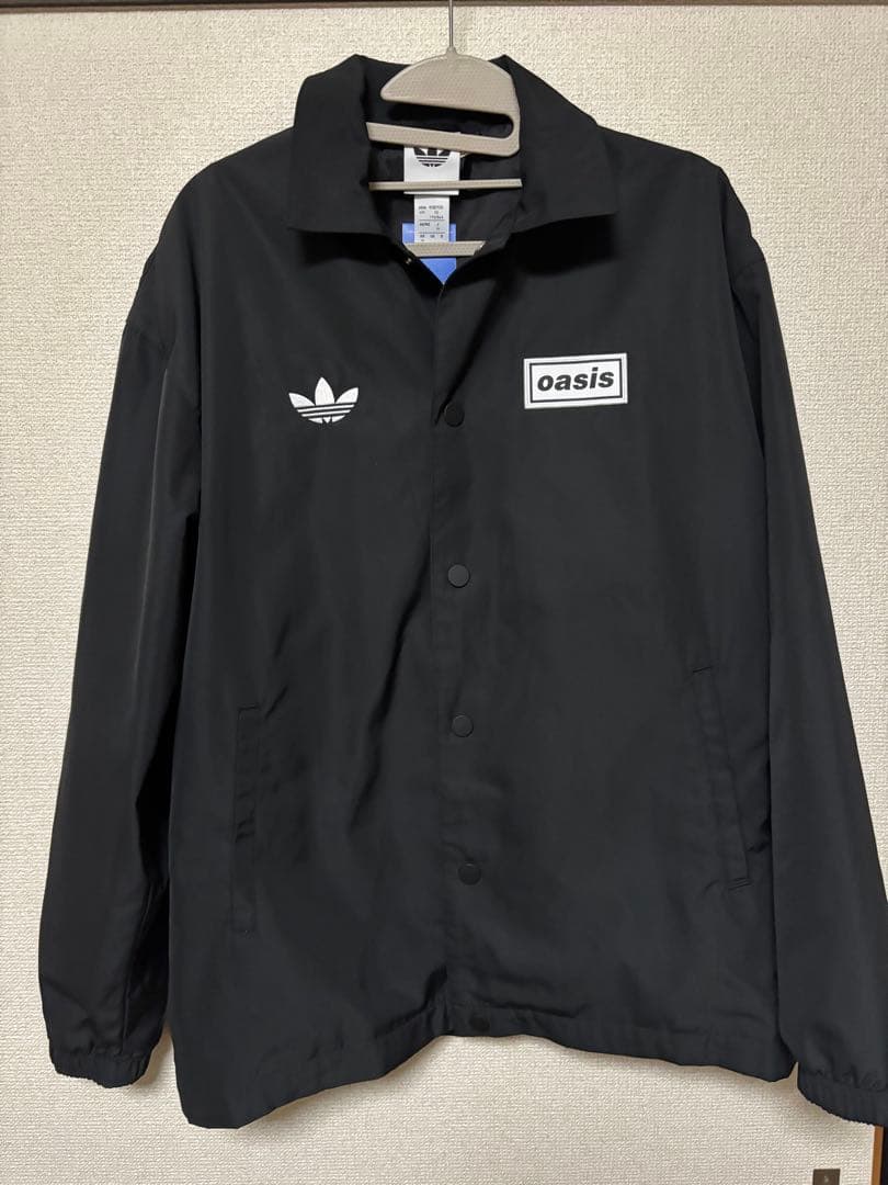 お値下げ！adidas×Oasis/黒/XS/ナイロンジャケット/男女