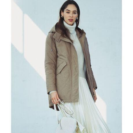 【23区】【中村アンさん着用】ショート　モッズコート ミリタリーダウンコート