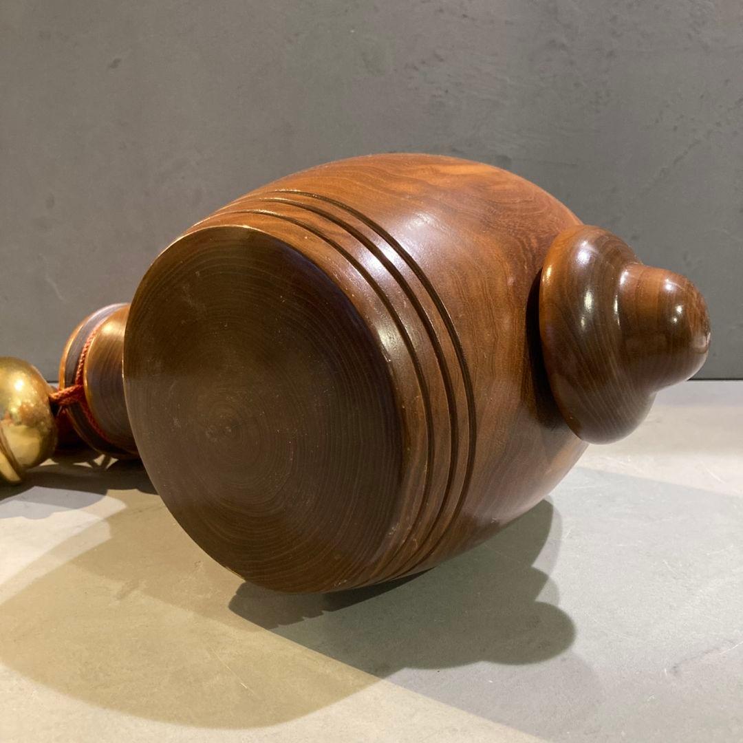 特大　開運　木製打ち出の小槌　鈴付き　金運アップ　3.1kg