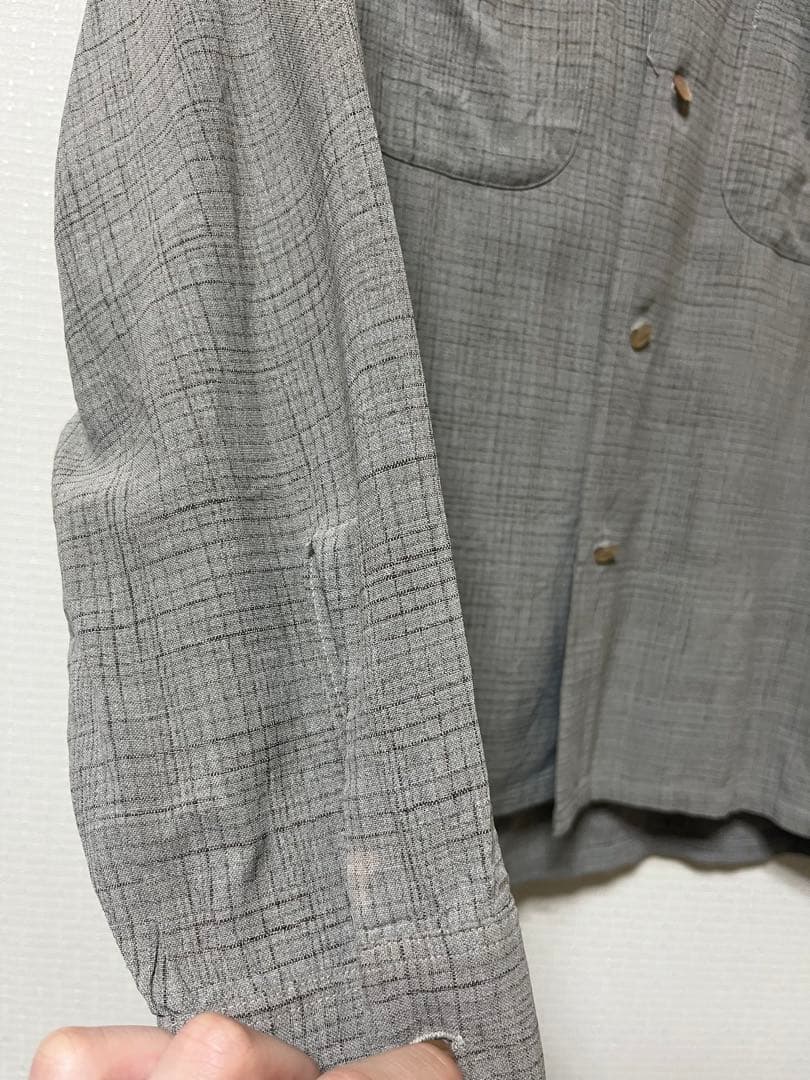 50s 60s VAN HEUSEN レーヨンチェックシャツ　vintage