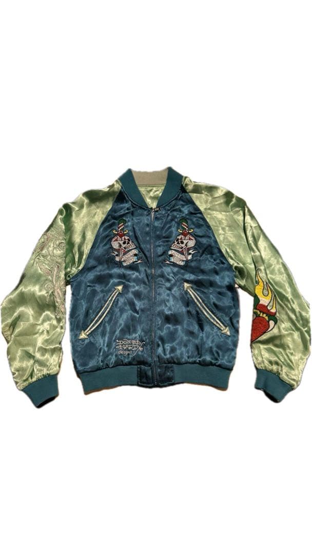 ジャケット・アウター ED Hardy vintage reversible sukajan