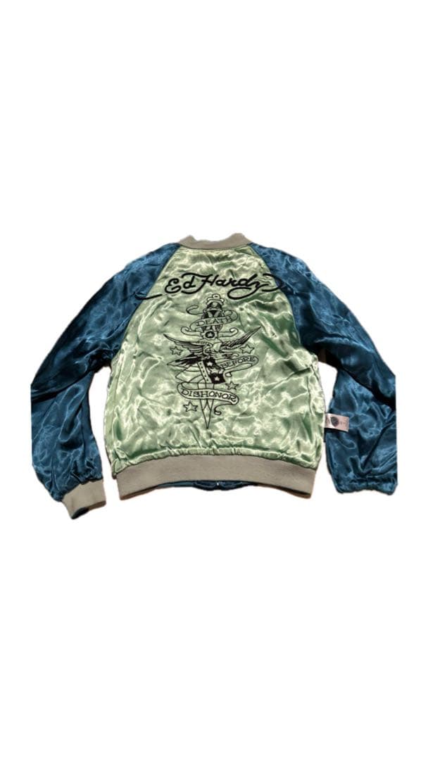 ジャケット・アウター ED Hardy vintage reversible sukajan