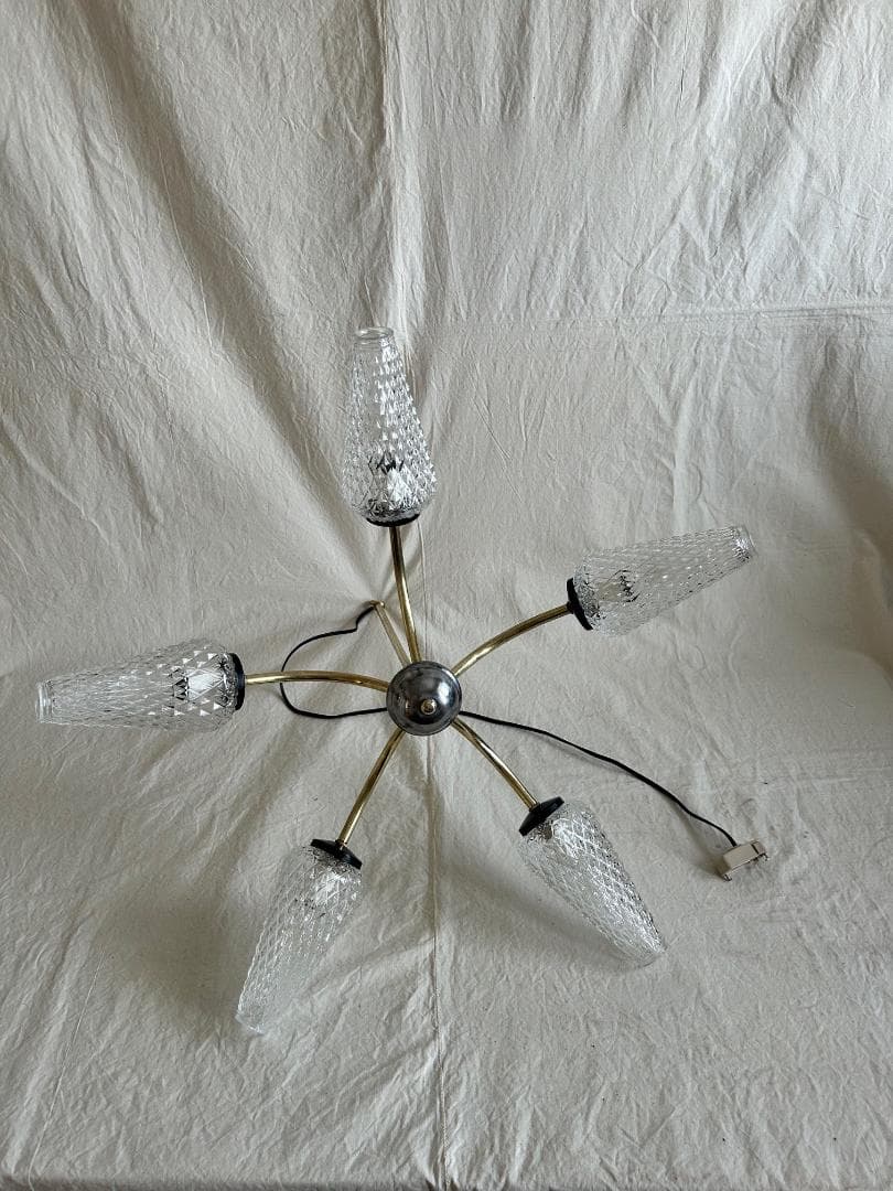 フランス　ランプ　シャンデリア　フレンチ　ミッドセンチュリー　ヴィンテージ