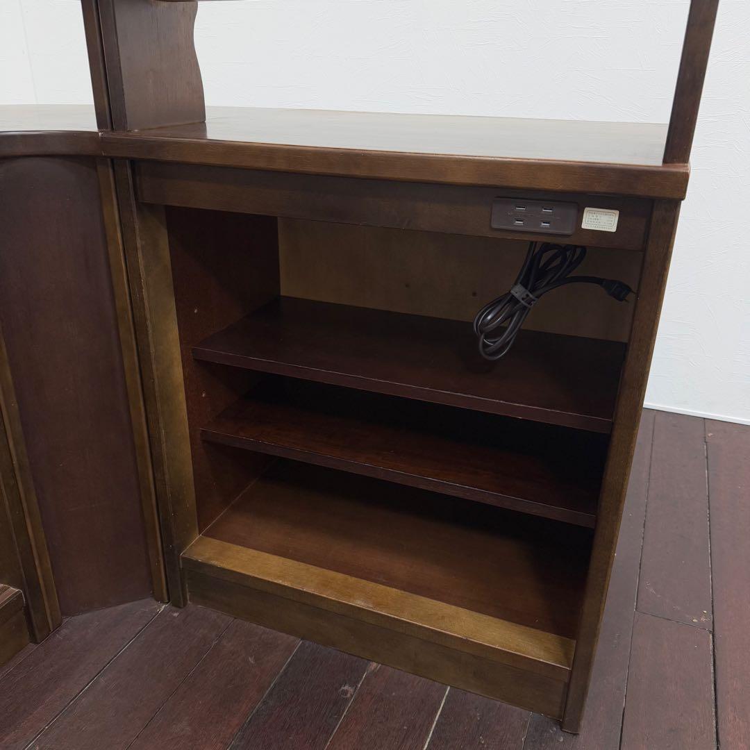 H21K3a カリモク RUSTIC カウンターテーブルセット 3点セット