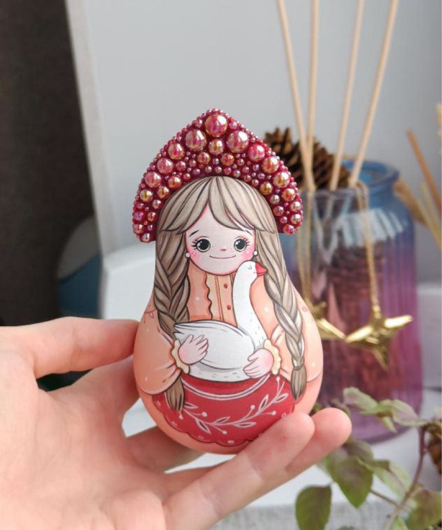 【baron】起き上がりこぼし2点&イースターマトリョーシカ&オーナメント
