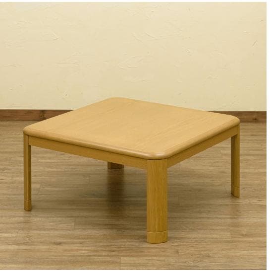 コタツ 継脚式 80×80 正方形 NA ナチュラル 300W石英管ヒーター新品