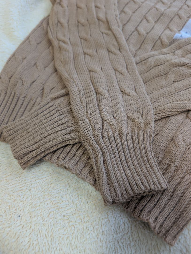 Polo Ralph Lauren ケーブル デザインコットンニットセーター　L