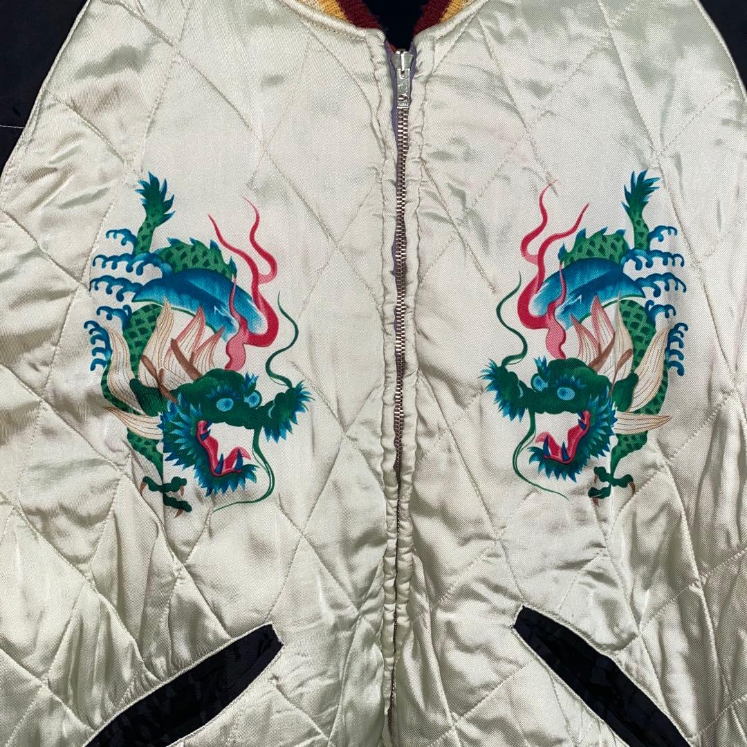 港商　スカジャン　別珍　特大　希少　XL