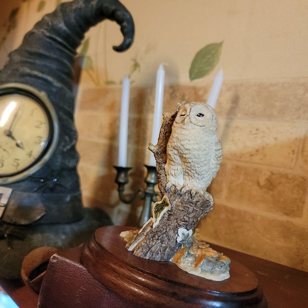 ご契約済みです！　　90'sヴィンテージ英国　ボーダーファインアーツ製フクロウ