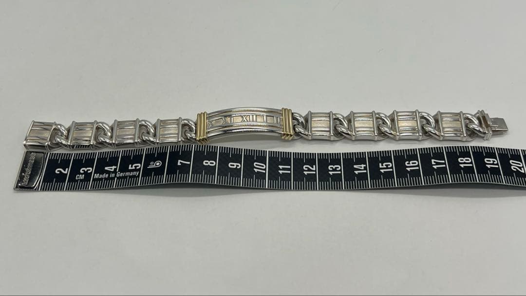ティファニー TIFFANY&CO アトラス ID ブレスレット コンビ 希少