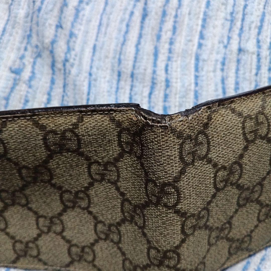 グッチ ２つ折り財布２個セット マイクロ シマ ネイビーとGGパターン