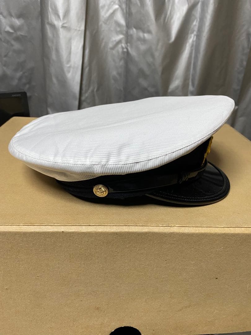 大日本帝国海軍　士官軍帽　制帽　56cm 複製品 日覆付