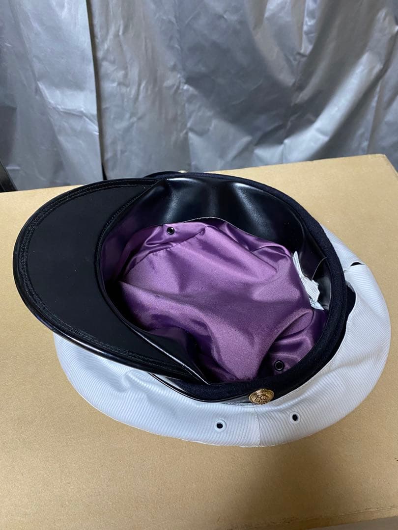 大日本帝国海軍　士官軍帽　制帽　56cm 複製品 日覆付