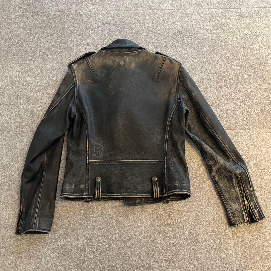 【定価12万円】ライダースジャケット（馬皮　ヴィンテージ加工）