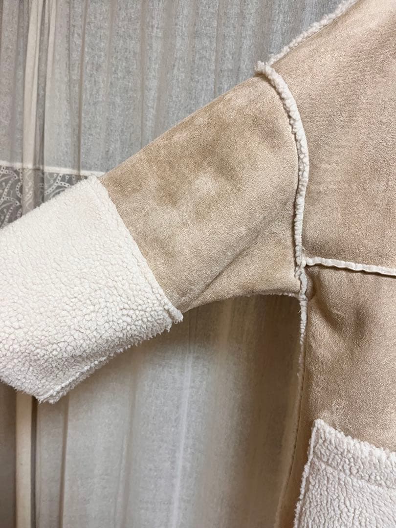 ollun きりまる OLUN ボアスエードコンビネーションコート オルン