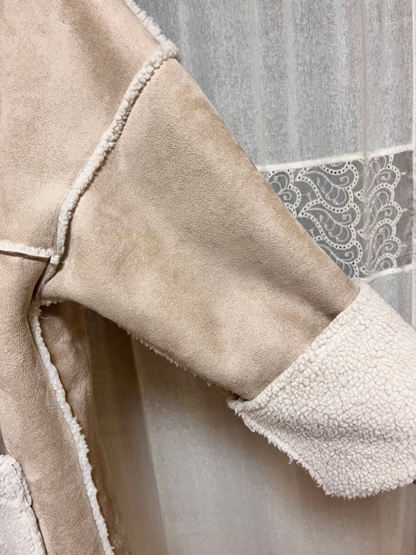 ollun きりまる OLUN ボアスエードコンビネーションコート オルン