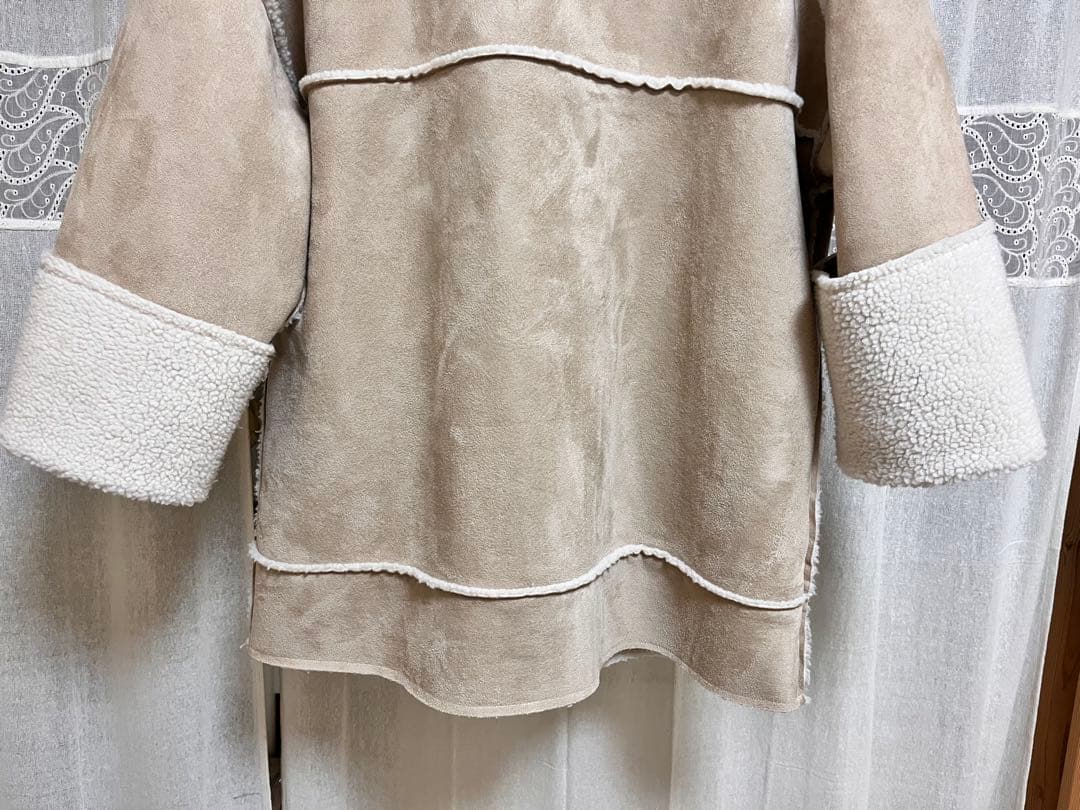 ollun きりまる OLUN ボアスエードコンビネーションコート オルン