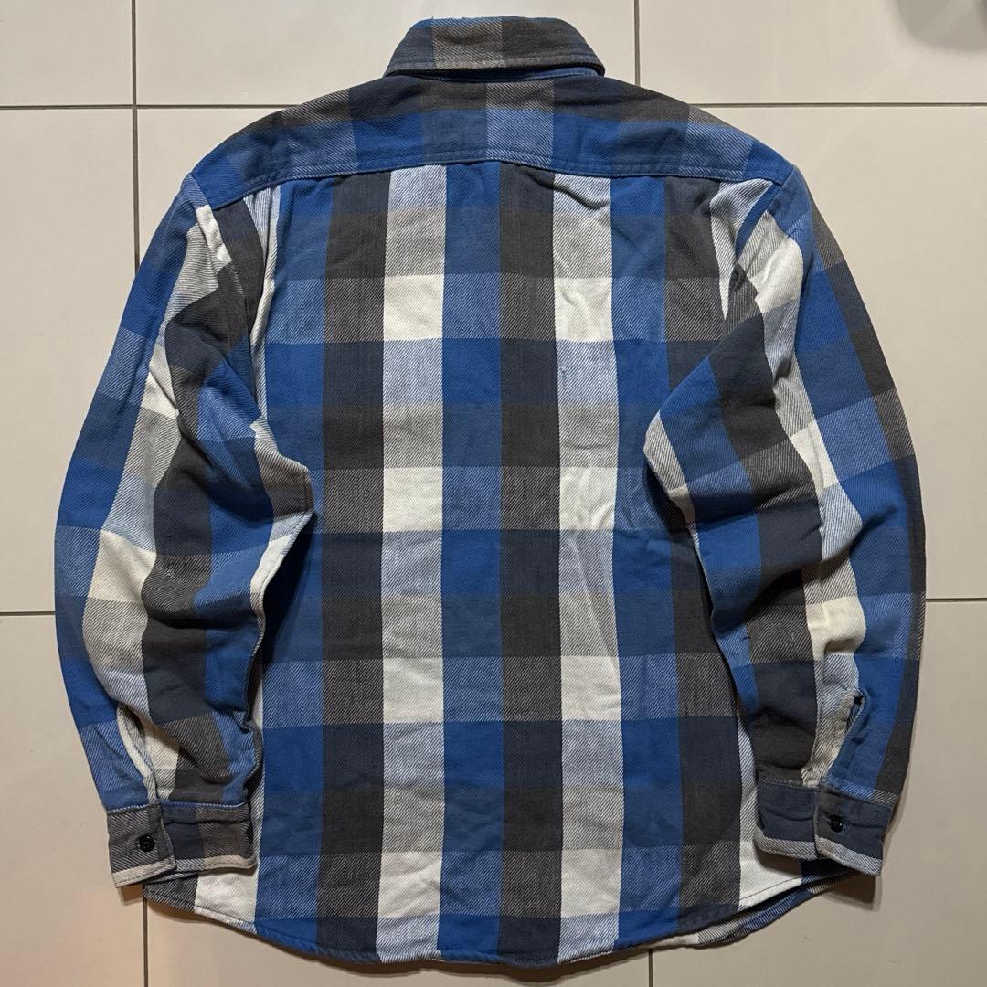 雰囲気◎ 70's〜80's FIVE BROTHER フランネル 青黒白