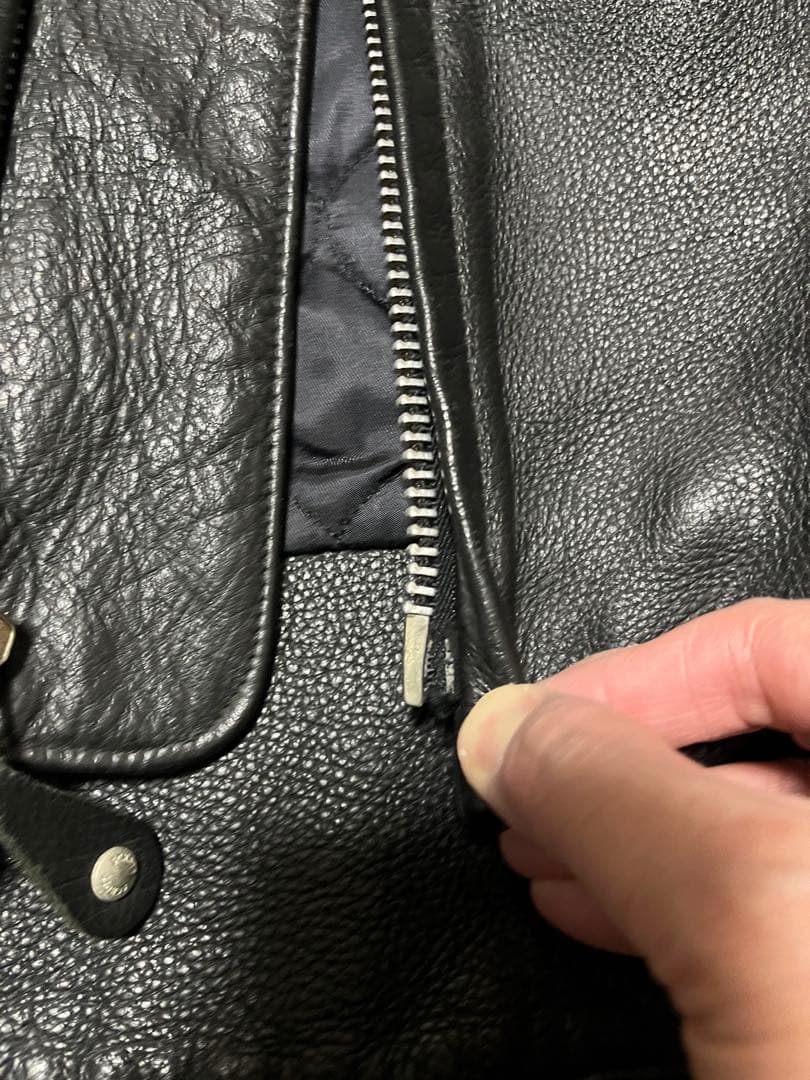 美品 schott レザー ライダースジャケット XXL 黒
