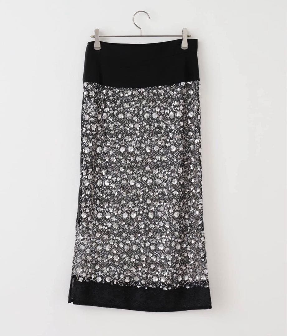 ＜Chika Kisada＞フラワー スパンコール スカート