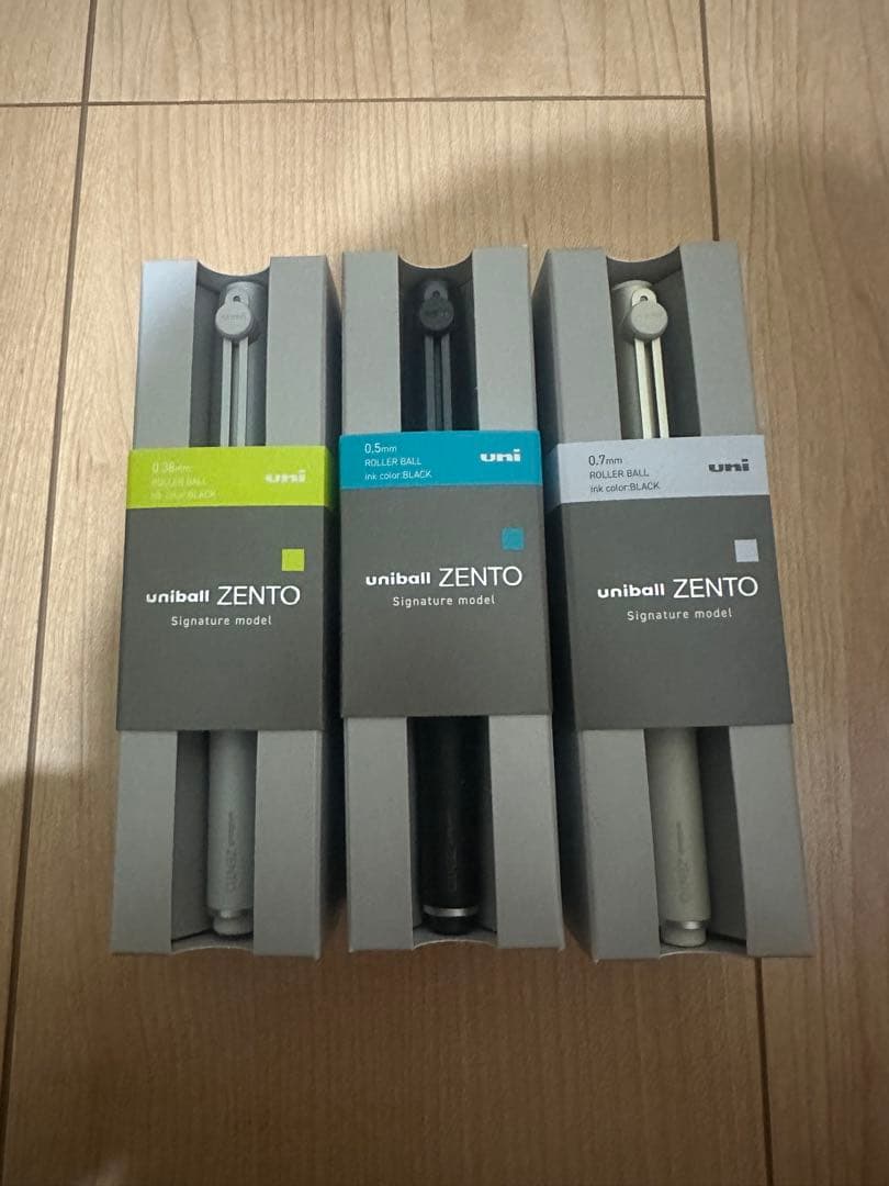 uni-ball ZENTO ボールペン 3色セット