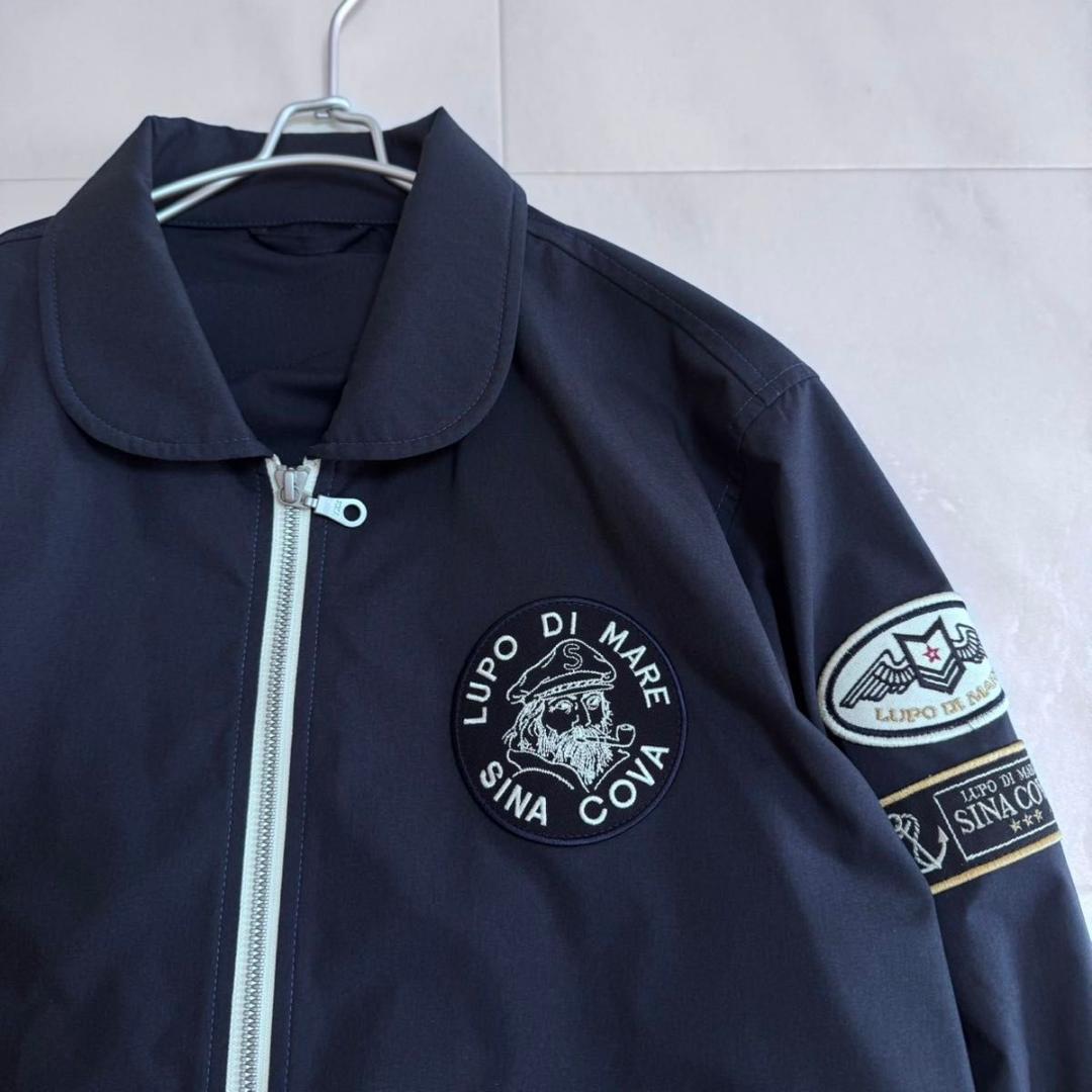 SINA COVA シナコバ ジップアップ ブルゾン ネイビー系 Mサイズ