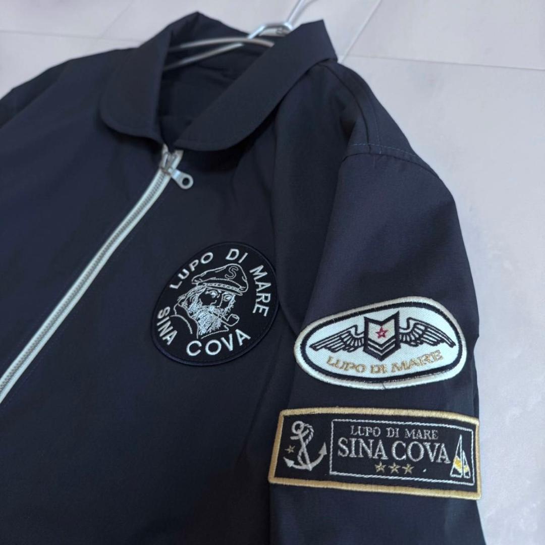 SINA COVA シナコバ ジップアップ ブルゾン ネイビー系 Mサイズ
