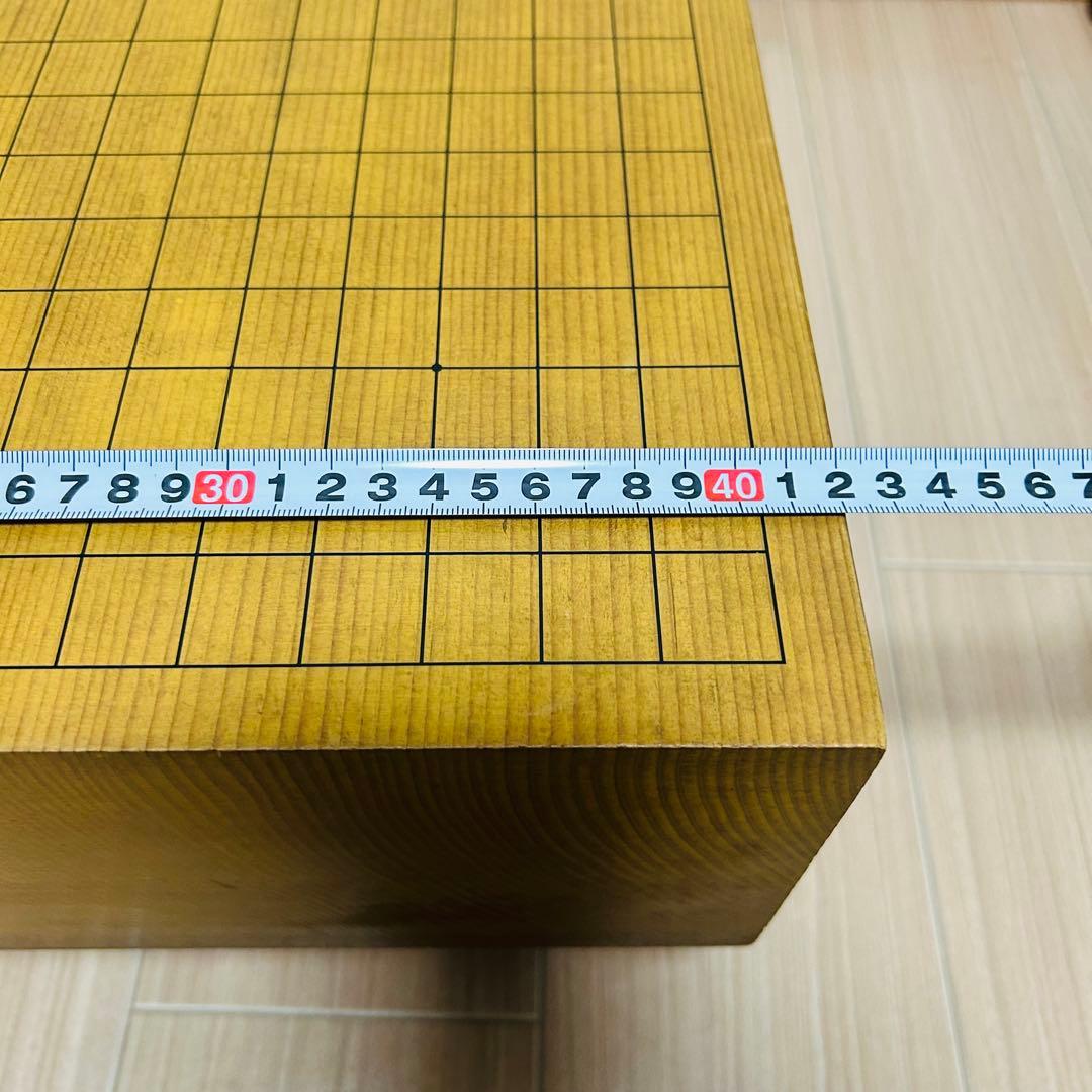 囲碁盤 本榧 天地柾目 ヘソ・脚付き 4.5寸 13.5cm 高級　国産