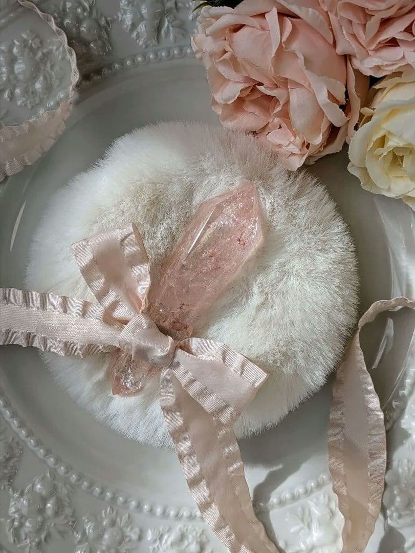 高品質　♡ピンクアゼツライト（通称） ピンククリアクォーツ♡ 　ワンド　　虹