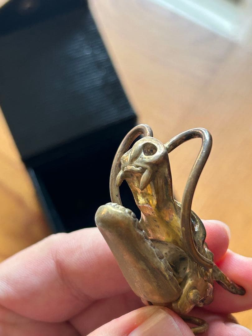 P*a様 龍〜Dragon〜銀製ゴールド塗装　ハンドメイドのオリジナルマネークリ