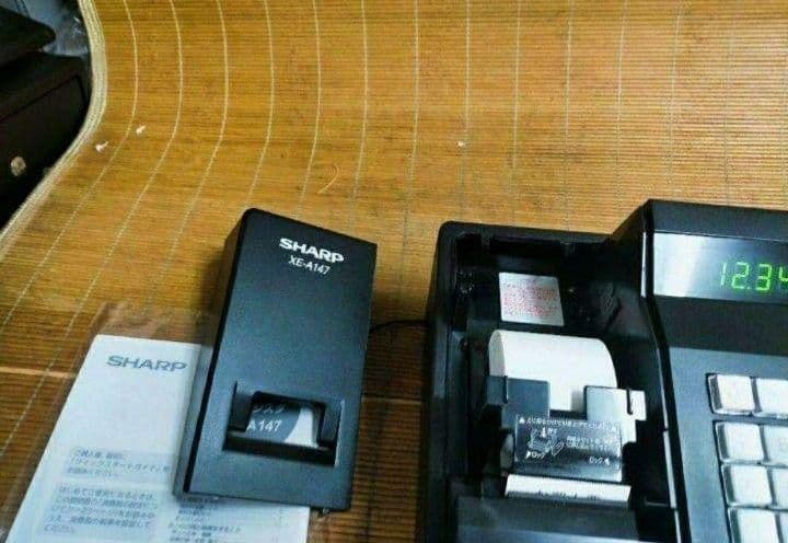 シャープレジスター　XE-A147　PC連携売上管理フル設定無料　031266