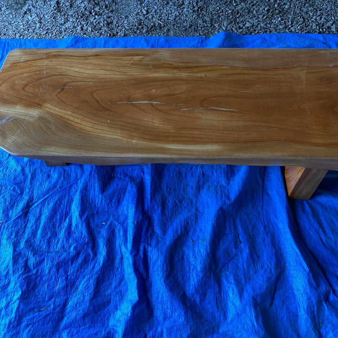 ③ 座卓 ダイニング テーブル 天然木 一枚板 ちゃぶ台