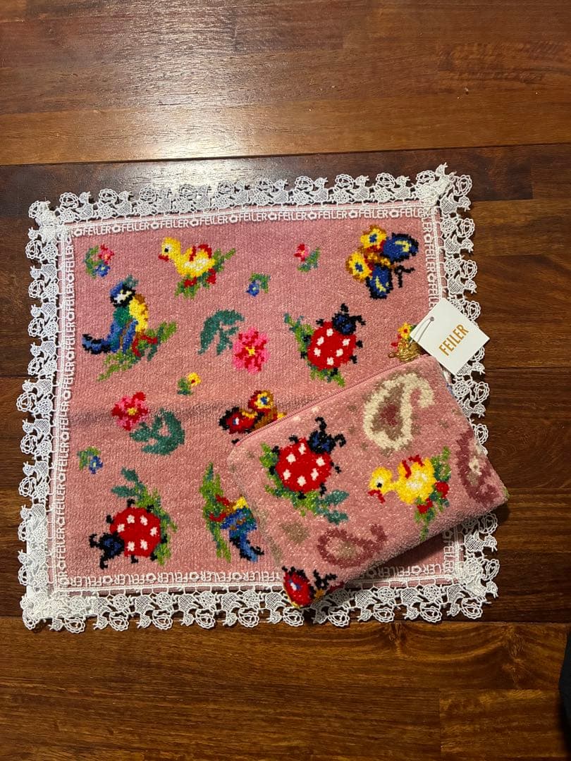FEILER と近沢レースコラボ　ハンカチとティシュケース