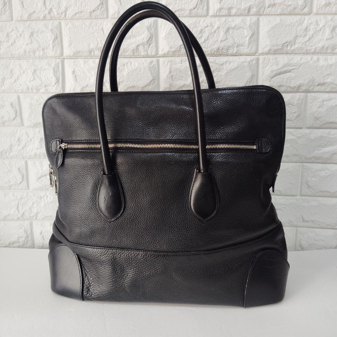 ganzo fico レザートートバッグ ブラック